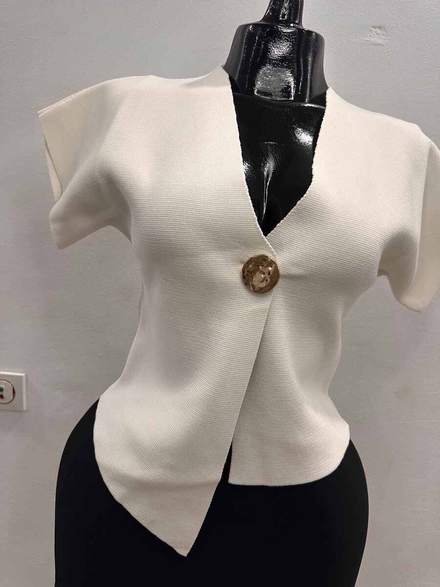 Veste blanche élégante femme