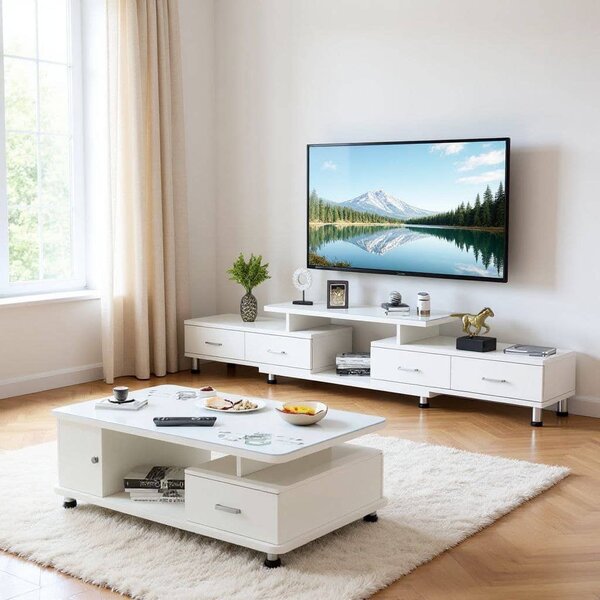 Table Basse Moderne Blanche