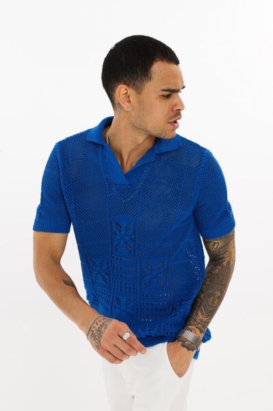 Polo tricoté en coton léger