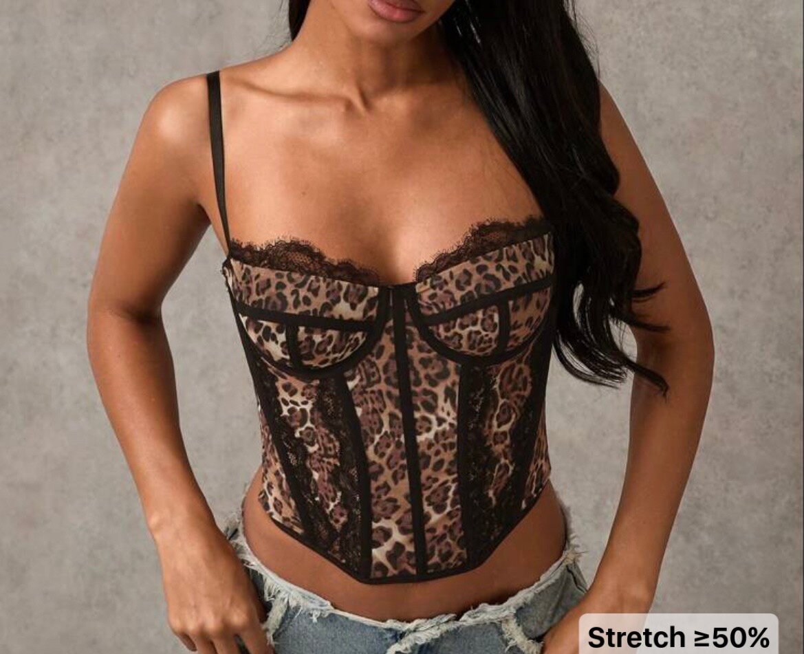 Corset haut en dentelle chic