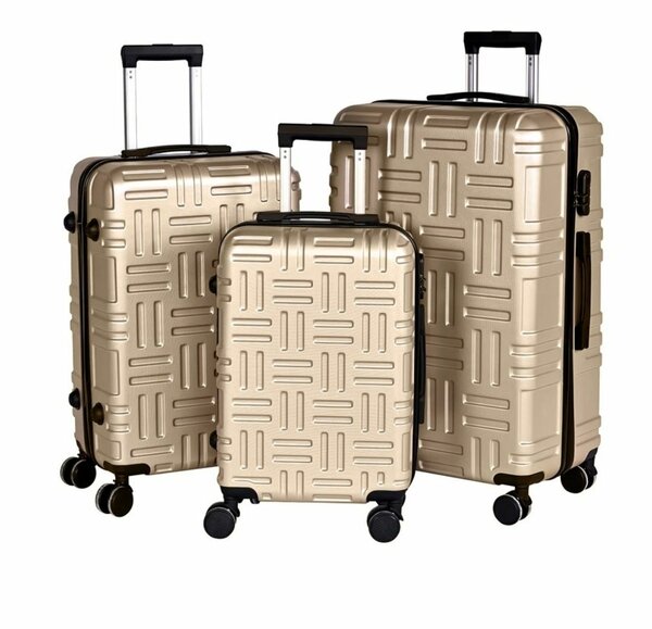 3PCS/SET 20"/24"/28" PP DURABLE SHELL SUITCASE LUGGAGE BAG S