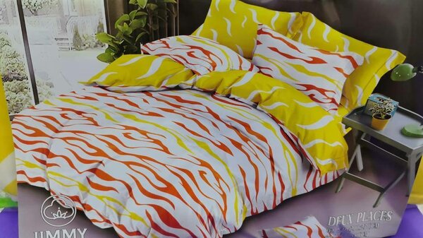 Parure de lit colorée