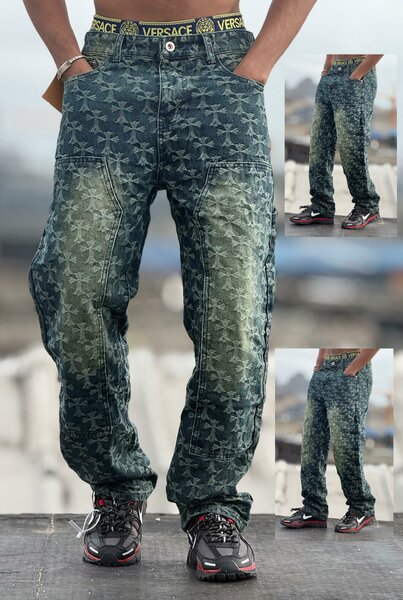 Jean homme imprimé mode