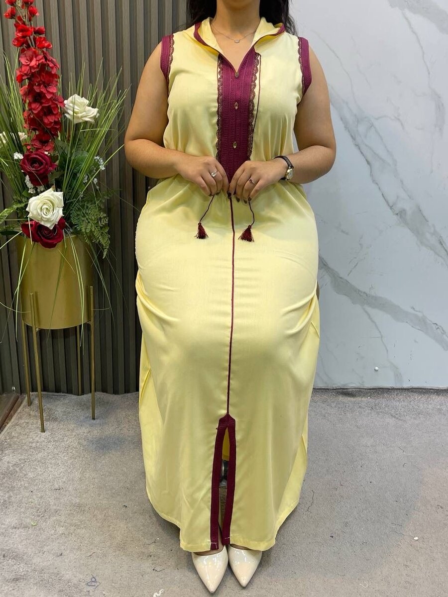 Robe longue sans manches élégante