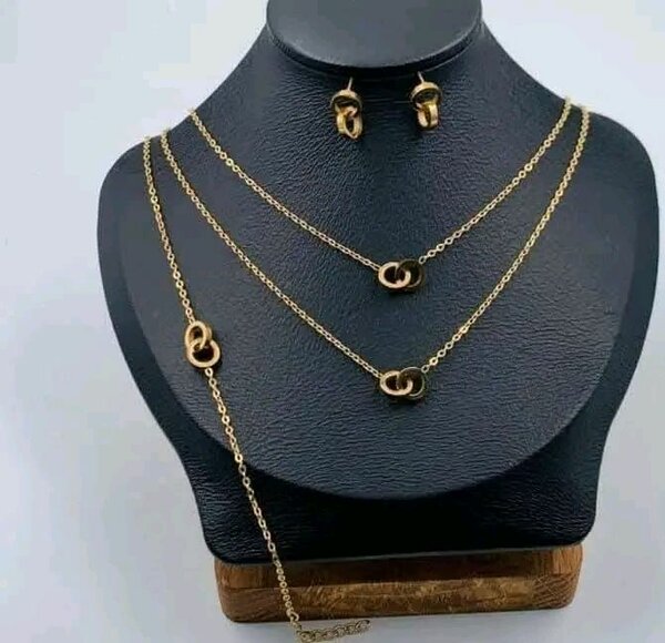 Ensemble Bijoux Dorés Élégant