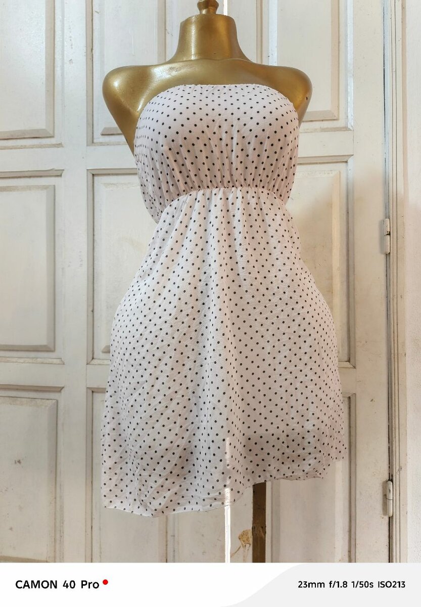 Robe Bustier à pois