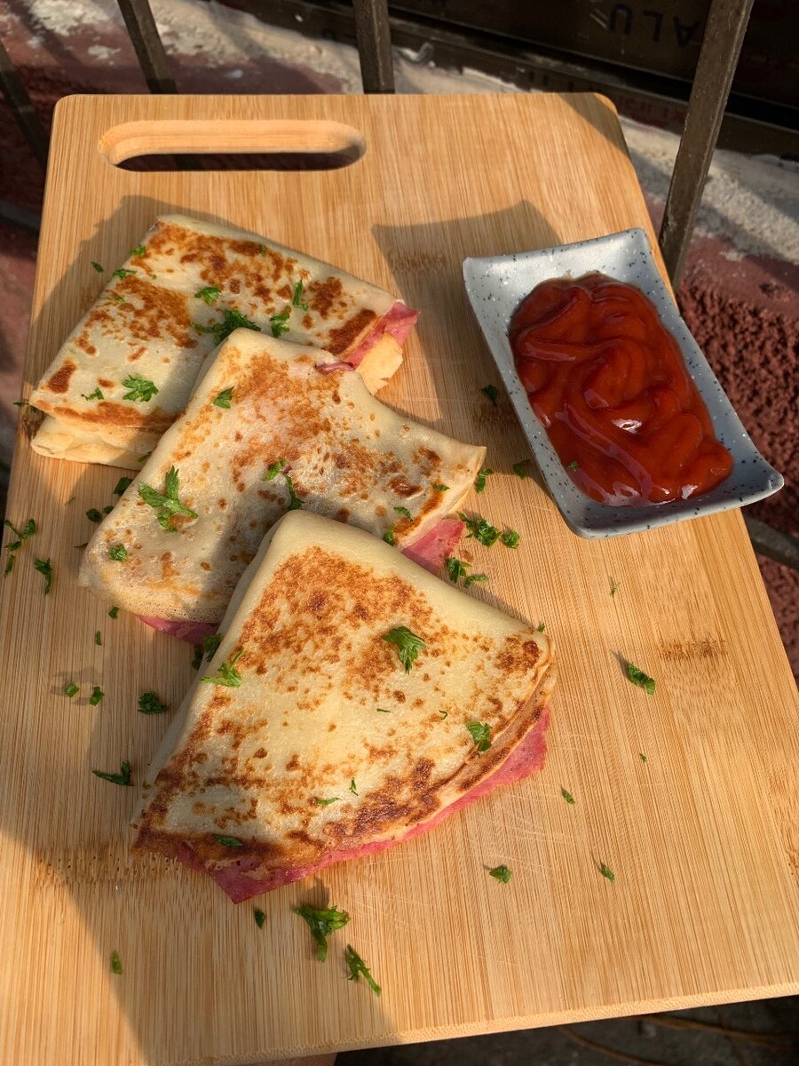 Crêpes gourmandes  au jambon