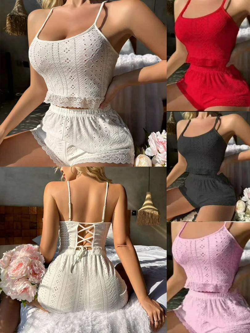 Ensemble de pyjama brodé