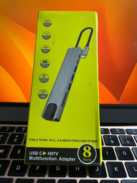 Adaptateur USB C 8 Ports Multifonction