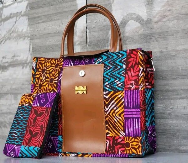 Sac cabas en tissu wax