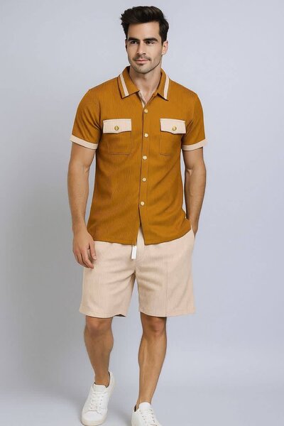 Chemise Décontractée Homme Boutonnée