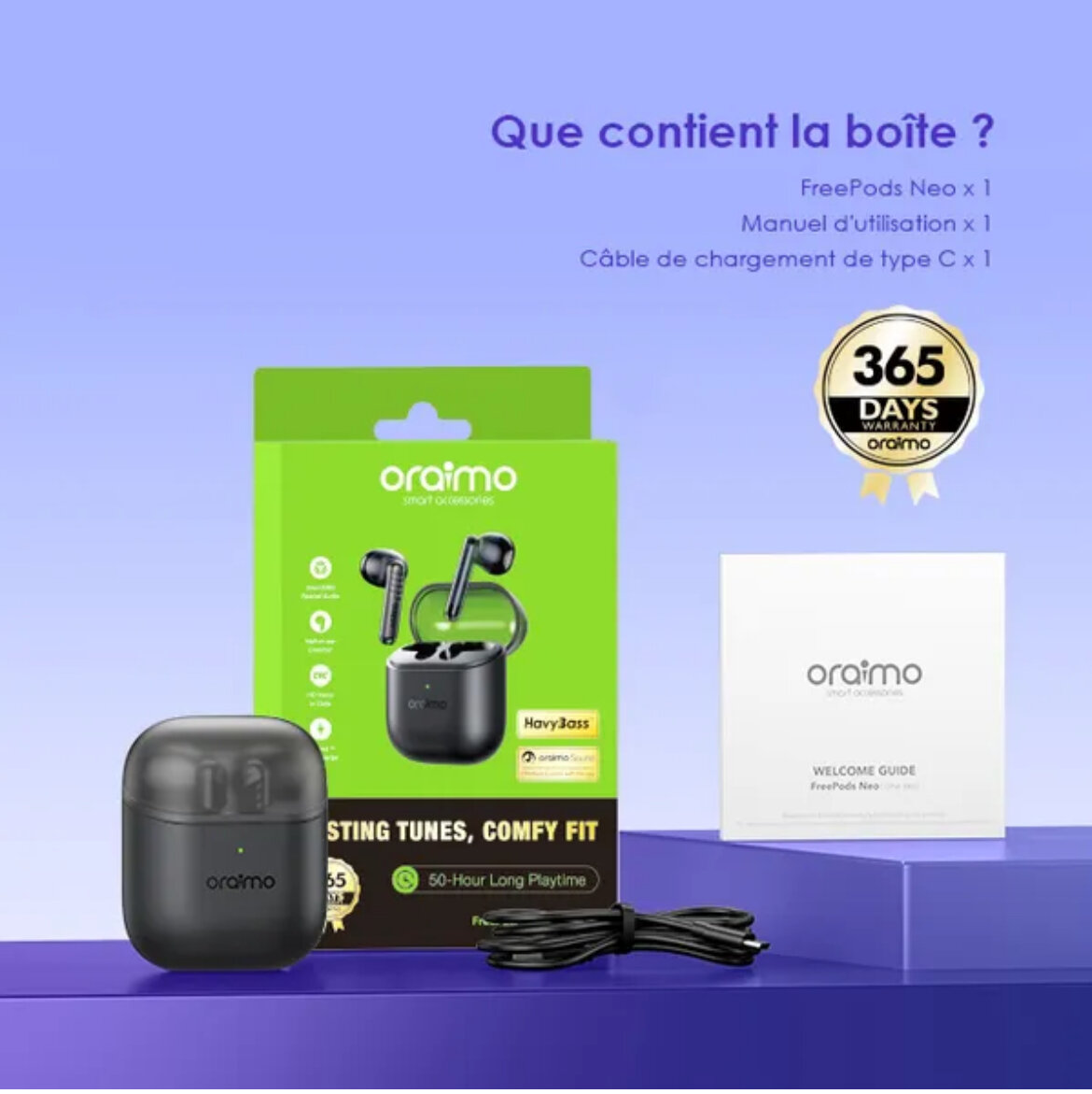 Écouteurs sans fil Oraimo