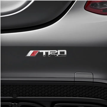 3D Metal TRD Logo Silver