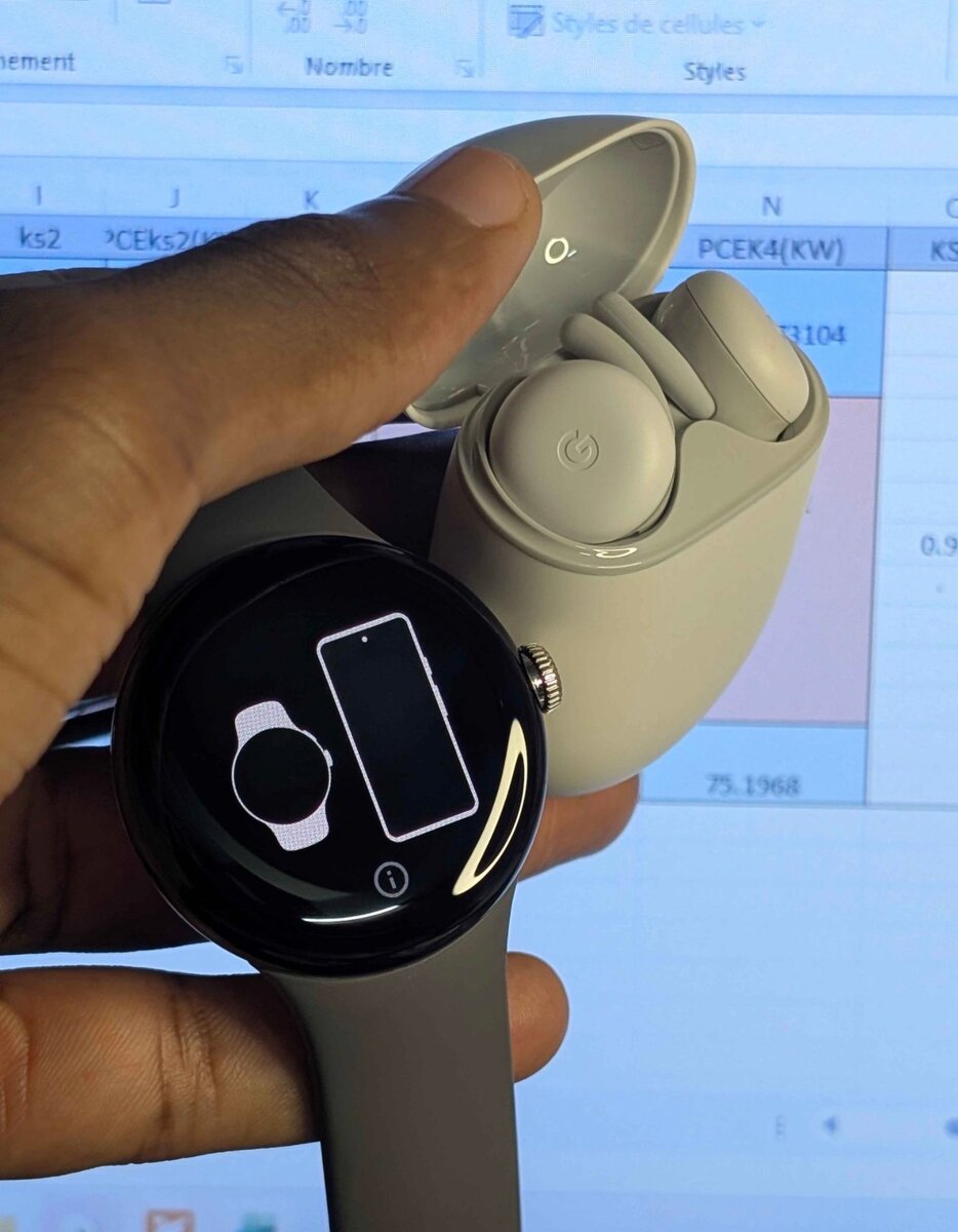 Montre Google Pixel et Écouteurs