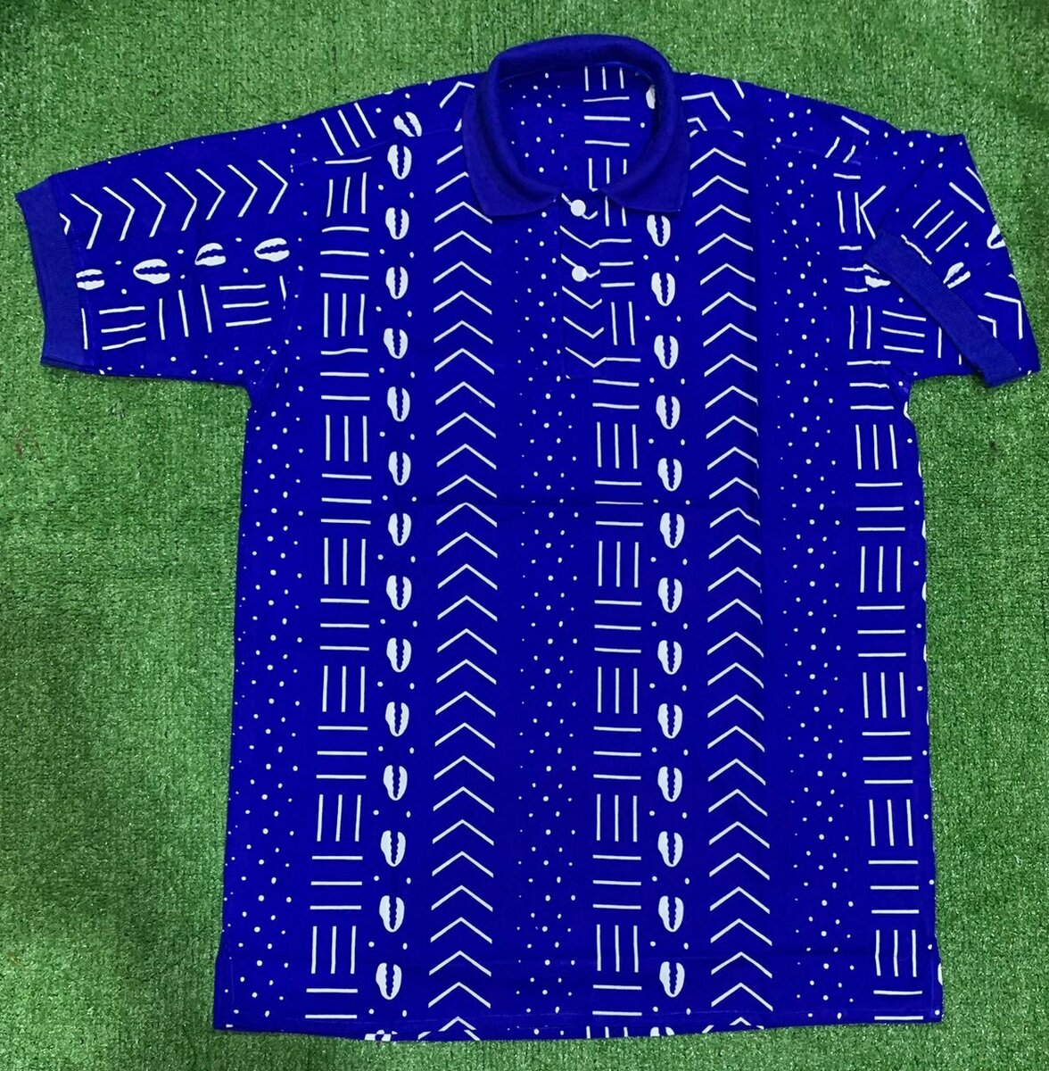 Chemise polo imprimée colorée