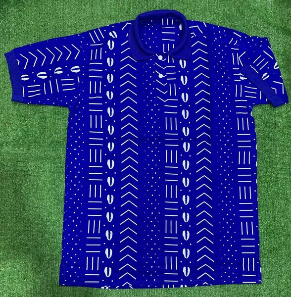 Chemise polo imprimée colorée