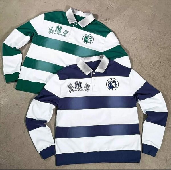 Polo rayé unisexe classique