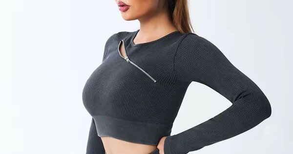 Top court à manches longues