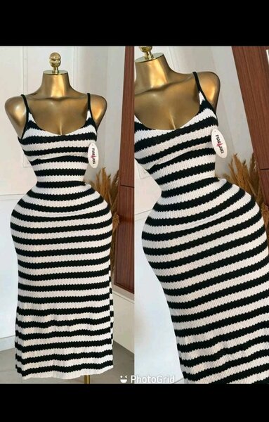 Robe Rayée Élégante Femme