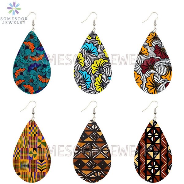 Boucles dOreille Afro, motifs pages africains
