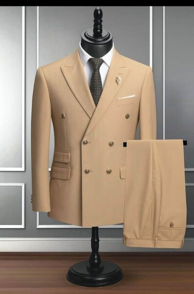 Costume homme luxe marron chic