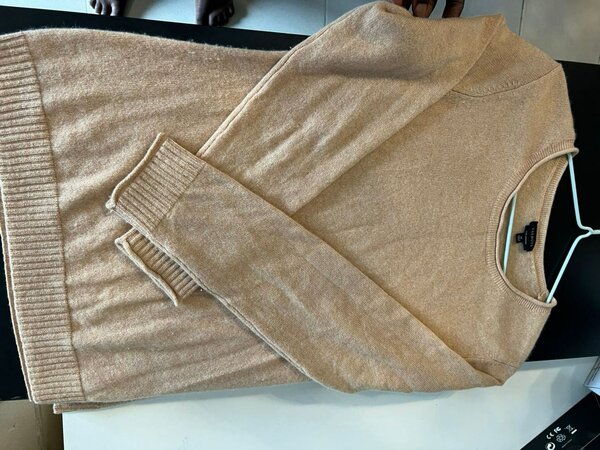 Pull en laine beige élégant