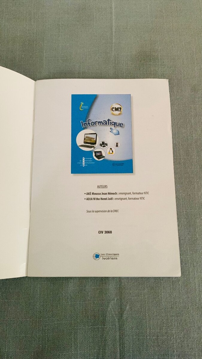 Livre d'informatique CM2
