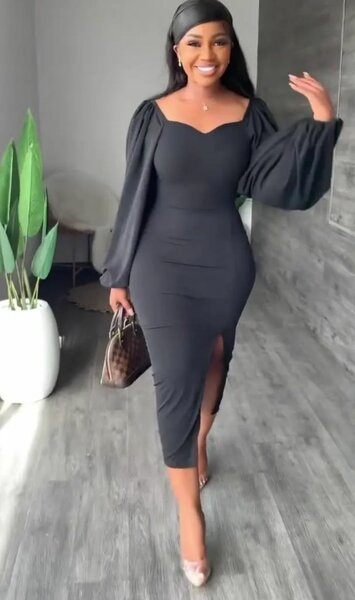 Robe noire élégante