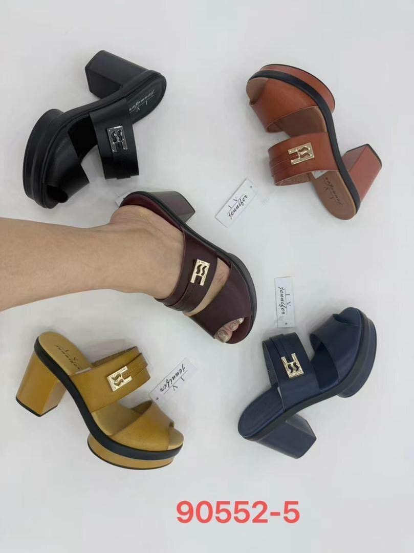 Sandales à talons blocs