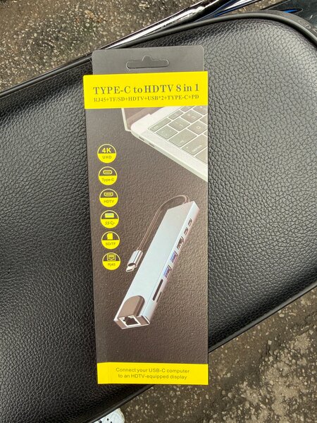 Adaptateur Type-C à HDTV 8 en 1