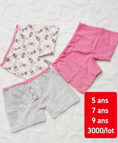 Lot de Boxers Fille Coton