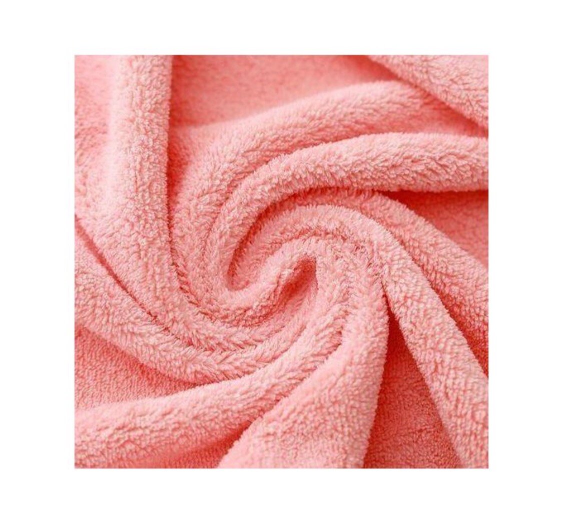 Serviette de bain en microfibre rose