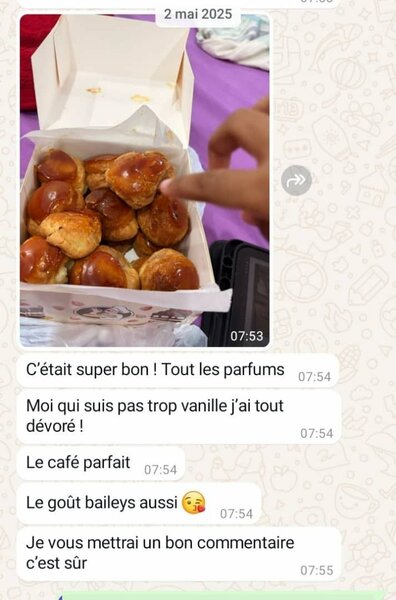 Choux pâtissiers assortis