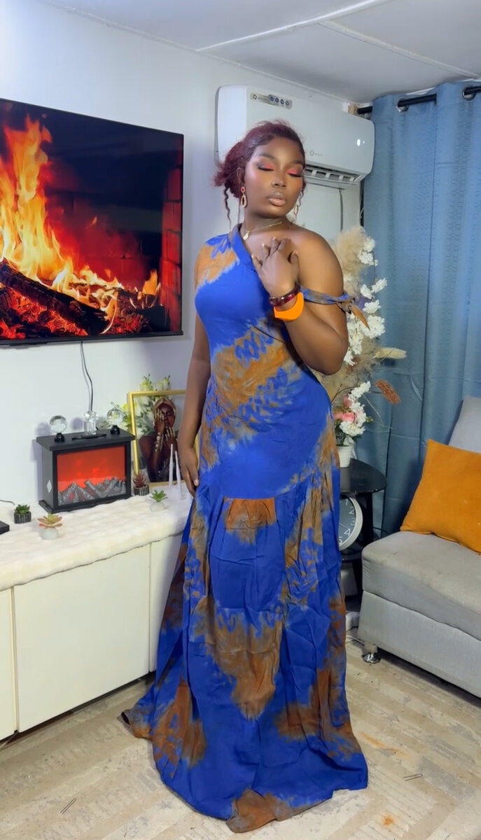 Robe maxi bohème ethnique