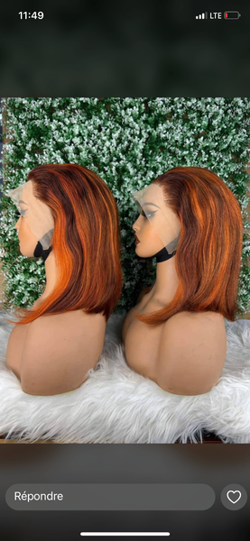 Perruque lisse taille12