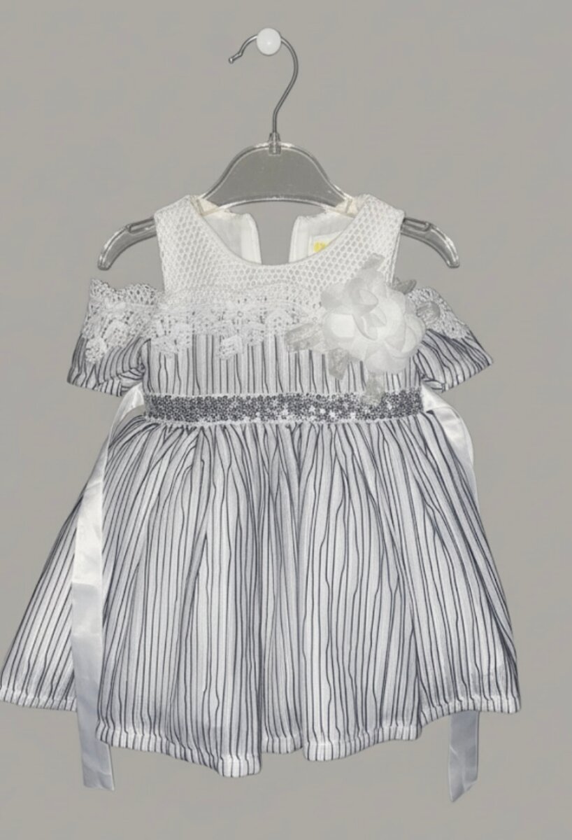 Robe bébé rayée 3 à 6 mois