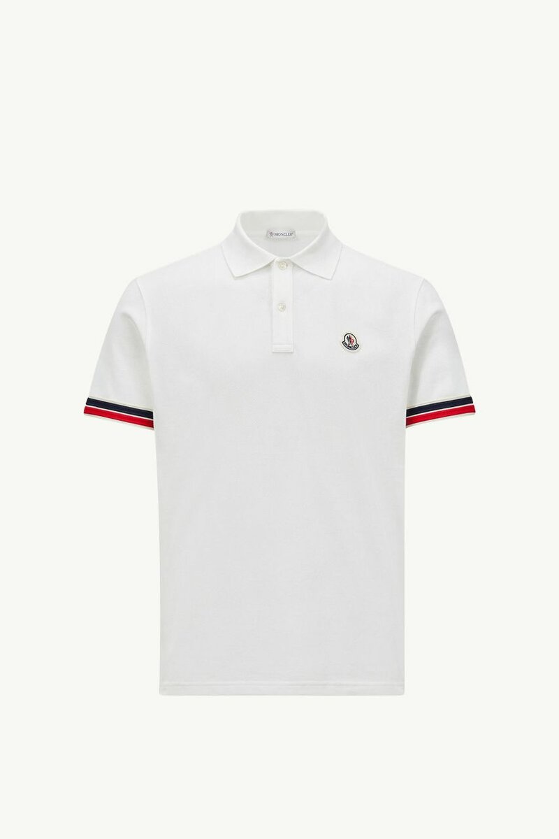 Polo Blanc Moncler Homme