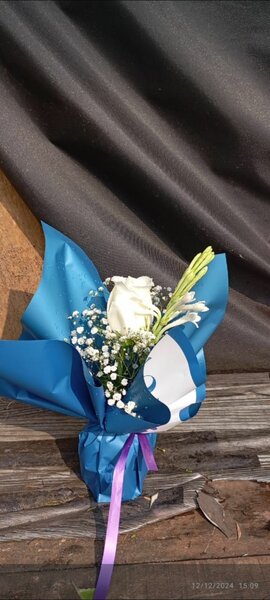 Bouquet de fleurs blanches élégant