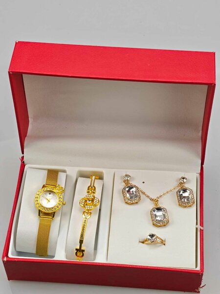 Ensemble Bijoux Doré Luxe