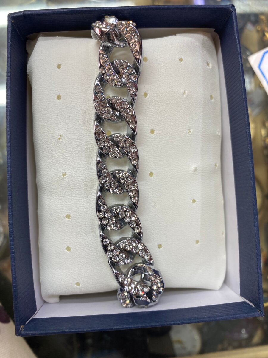 Bracelet chaîne strassé