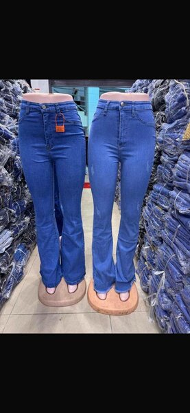 Jean évasé taille haute