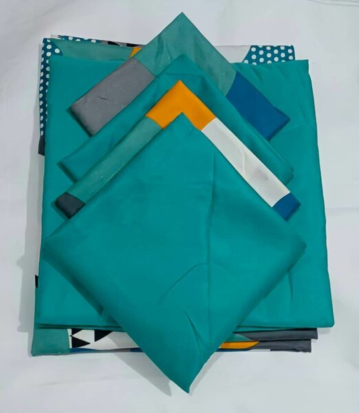 Parure de lit en coton coloré