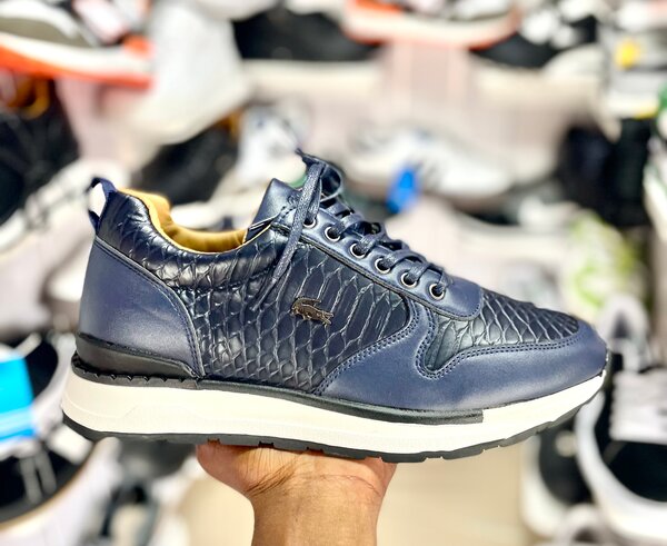 Baskets Homme Cuir Bleu