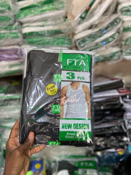 Débardeurs Noir Homme 3 pièces