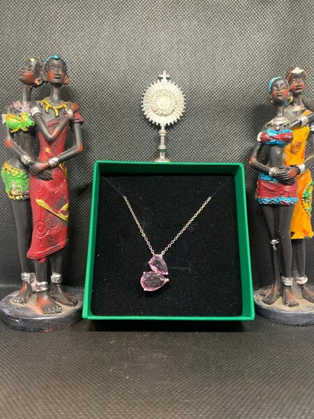 Amethyst Necklace and Earrings Set