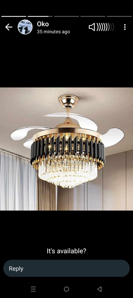 CHANDELIER  LIGHT WITH FAN