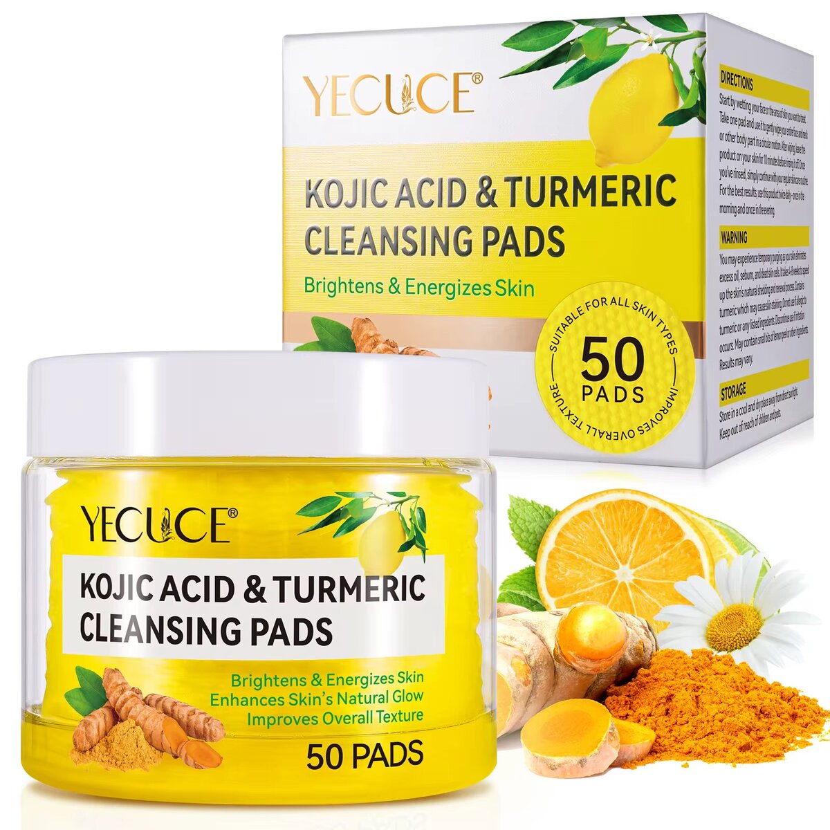 Pads nettoyants Curcuma Kojic