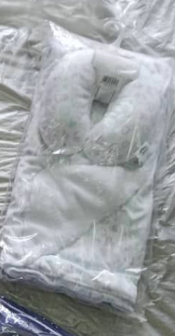 Baby Travel Blanket And Pillow white