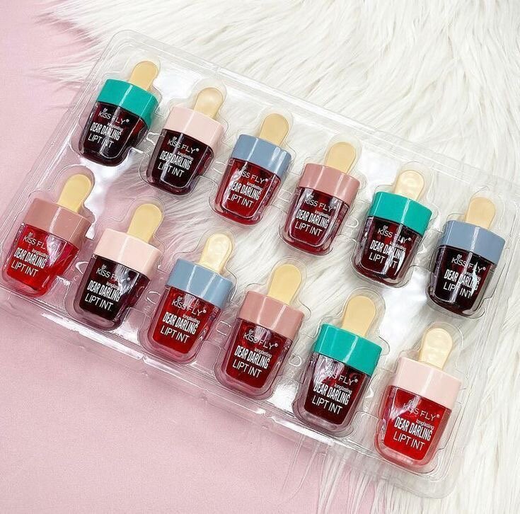 Ensemble de 12 lip tints popsicle