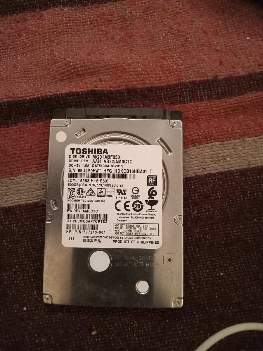 500GB internal Hard Drive